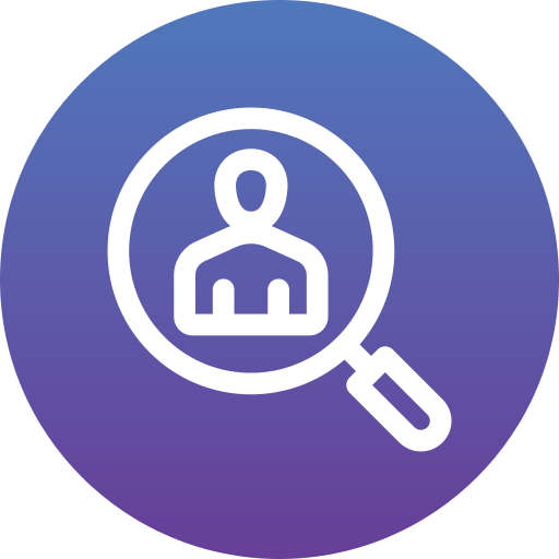 profil de recherche Icône gratuit