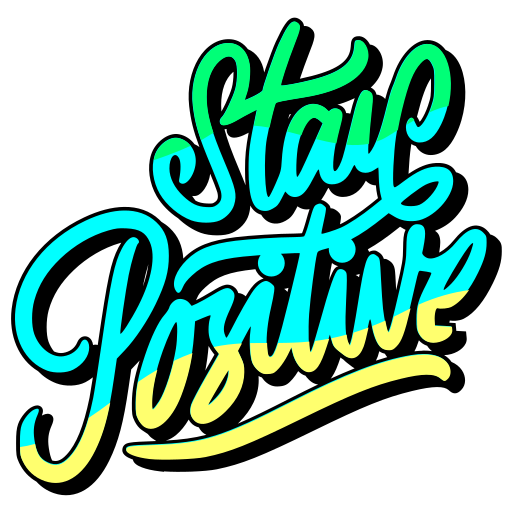 bleib positiv kostenlos Sticker