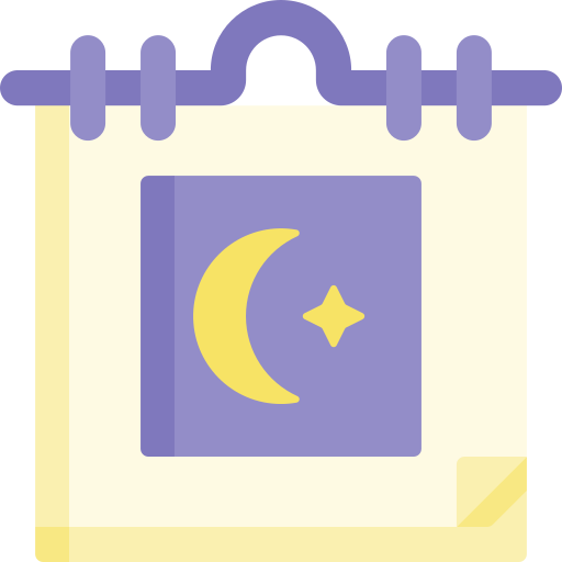 calendario lunar icono gratis