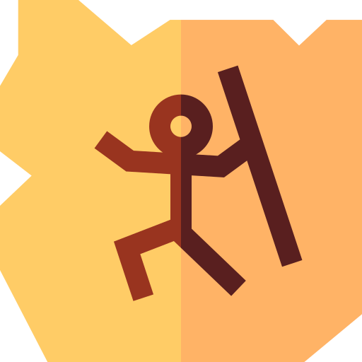 pintura rupestre icono gratis