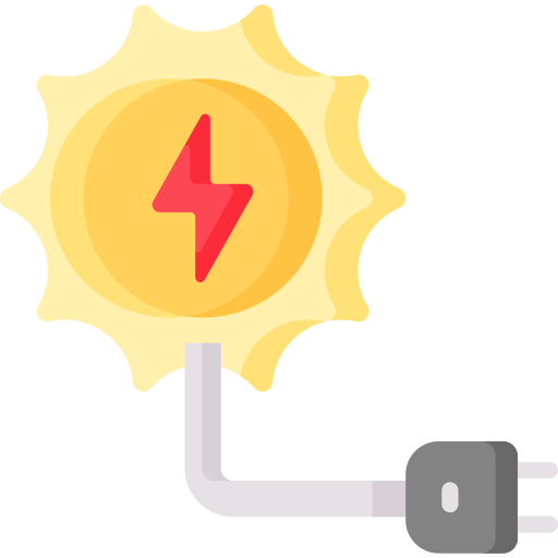 energía solar icono gratis