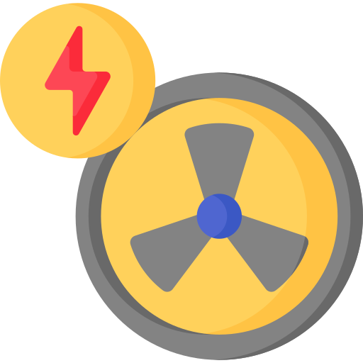 energía nuclear icono gratis