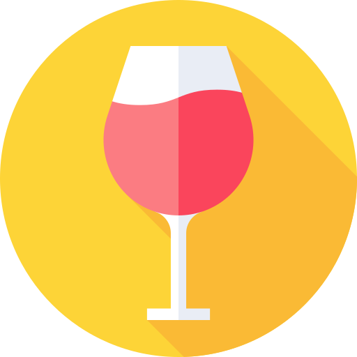 Wine Flat Circular Flat icon