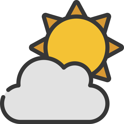 Clouds and sun - Free weather icons