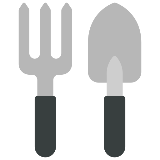 Gardening tools Juicy Fish Flat icon