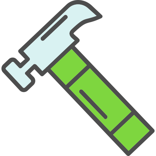 Hammer Generic Outline Color icon