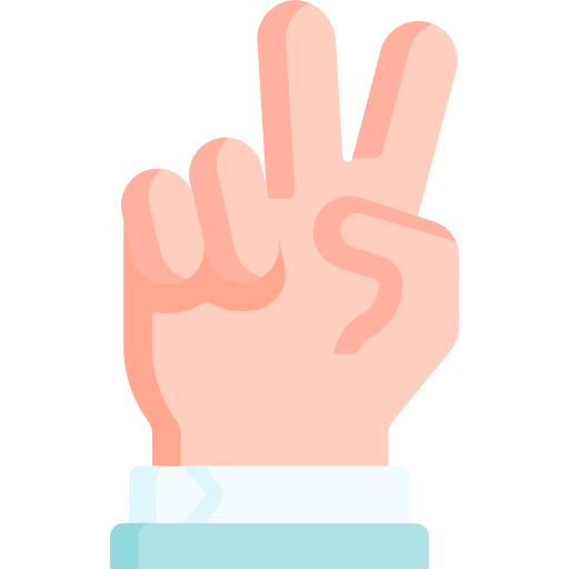 Two - Free hands and gestures icons