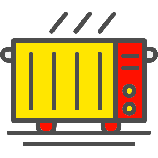 calentador eléctrico icono gratis