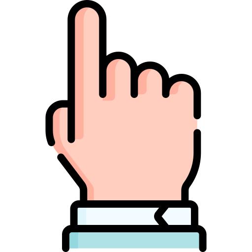 Finger up Special Lineal color icon