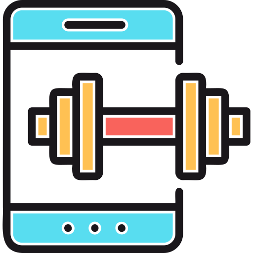 aplicación de fitness icono gratis