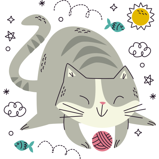 Stickers Chat – Stickers animaux gratuites