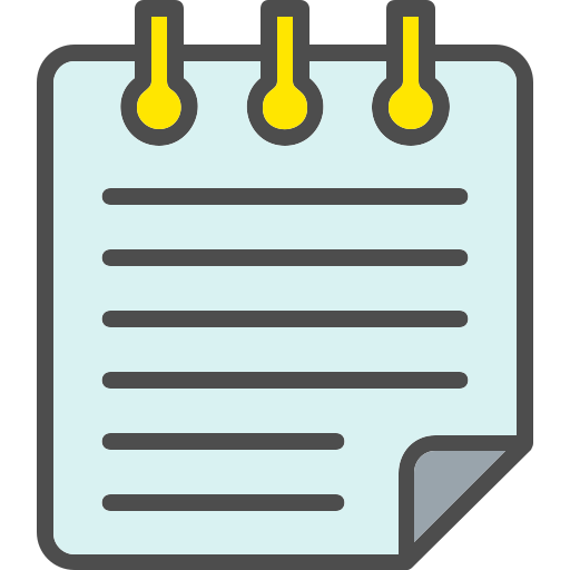 Notepad Generic Outline Color icon