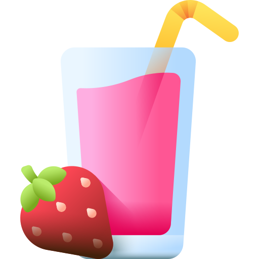 jugo de fresa icono gratis