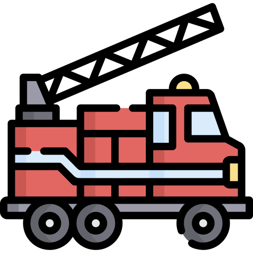 Ladder Truck Free Icon