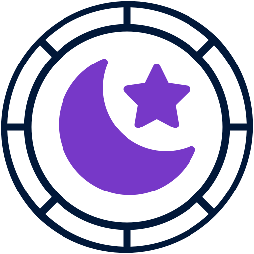 luna y estrellas icono gratis