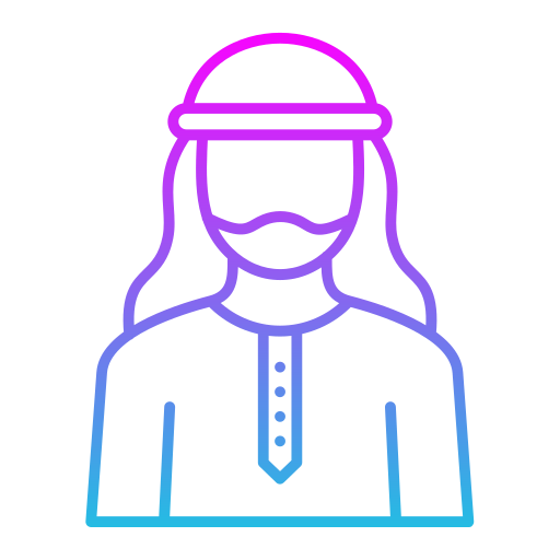 hombre árabe icono gratis