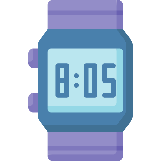 reloj digital icono gratis