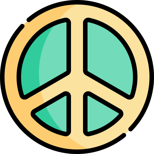 Peace Kawaii Lineal color icon