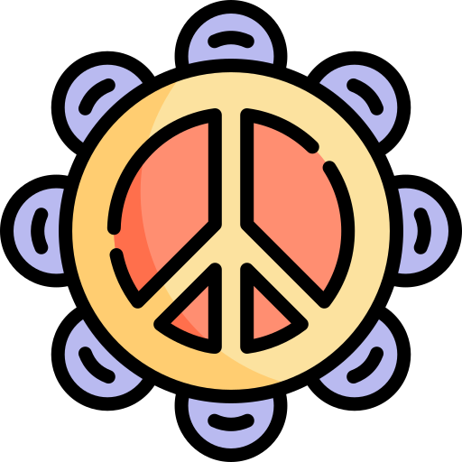 Tambourine Kawaii Lineal color icon