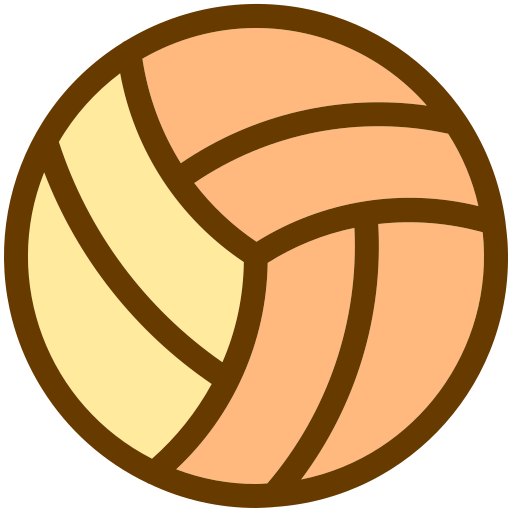 Volleyball Generic Outline Color icon