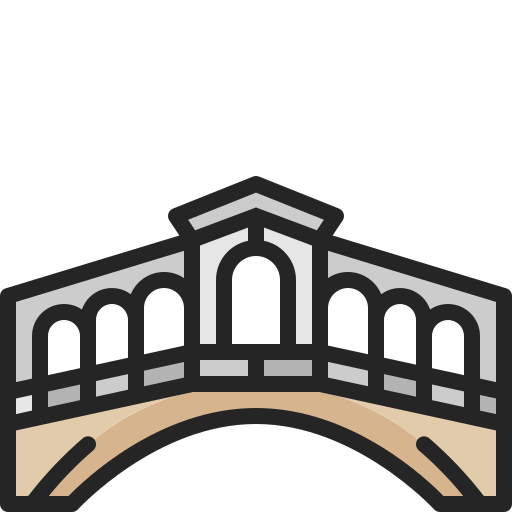 puente de rialto icono gratis