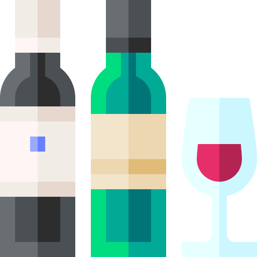 Wine Basic Straight Flat icon