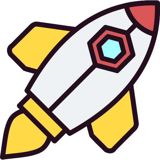 Rocket Generic Outline Color icon