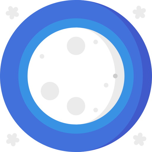 luna llena icono gratis