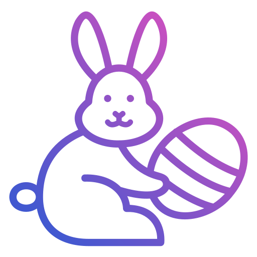 conejo de pascua icono gratis