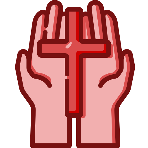 Pray Generic Outline Color icon