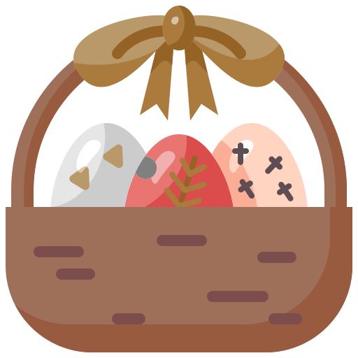 huevos de pascua icono gratis