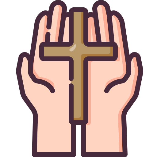 Pray Generic Outline Color icon