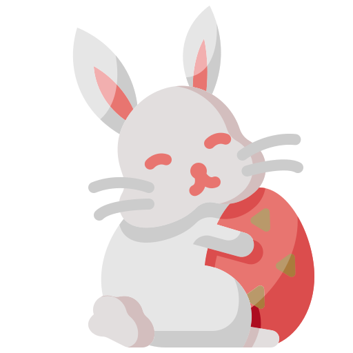 conejo de pascua icono gratis