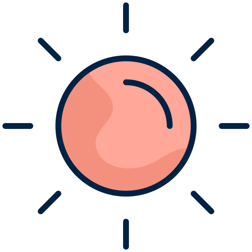 Sun free icon