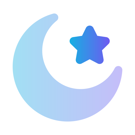 luna y estrellas icono gratis