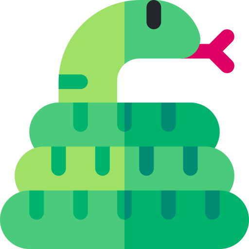 Snake Basic Rounded Flat icon