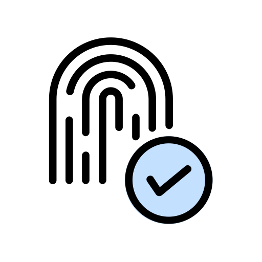 huella dactilar icono gratis