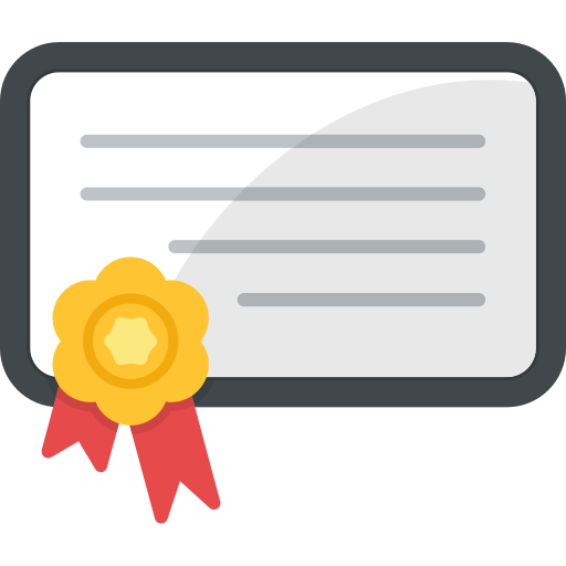 Digital certificate Generic Flat icon