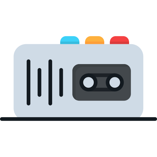 Tape recorder - Free multimedia icons