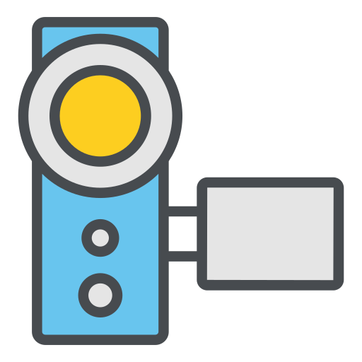 câmera de vídeo grátis ícone