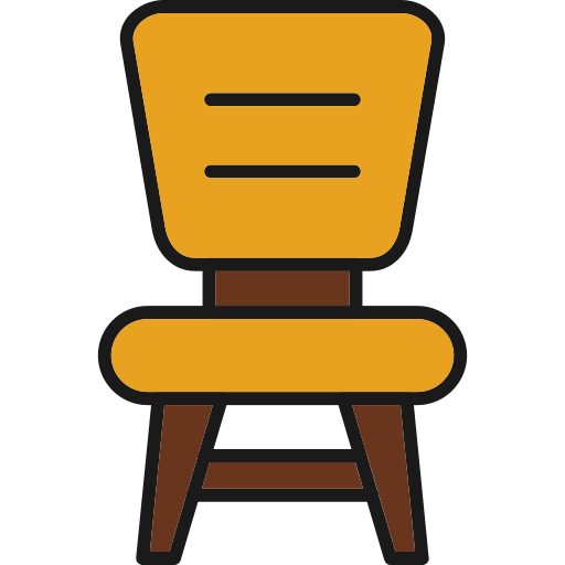 Chair Generic Outline Color icon