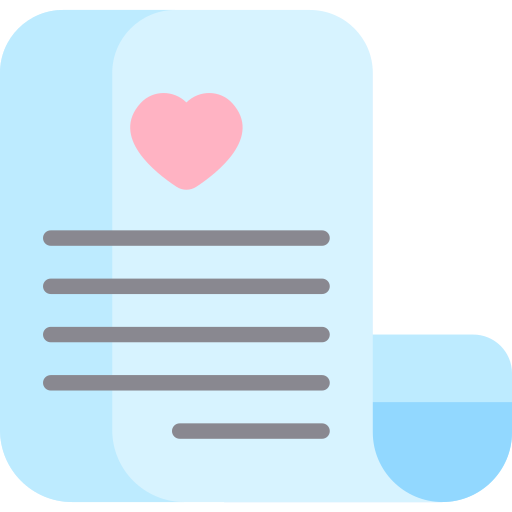 lettre d'amour Icône gratuit