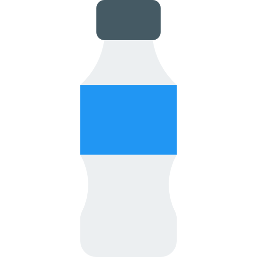 Water bottle Pixel Perfect Flat icon