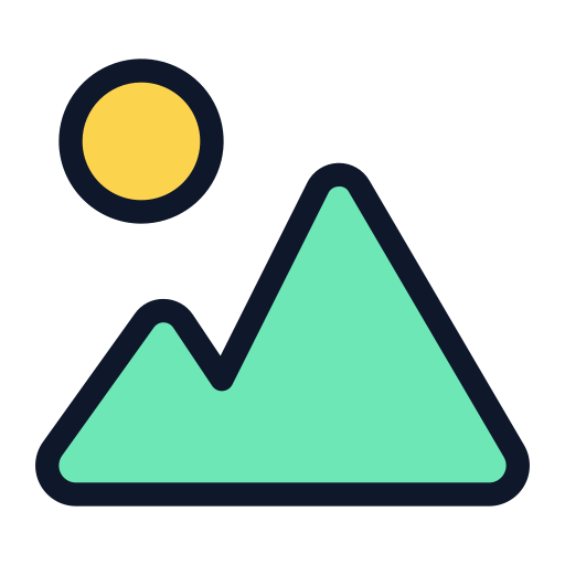 Image Generic Outline Color icon