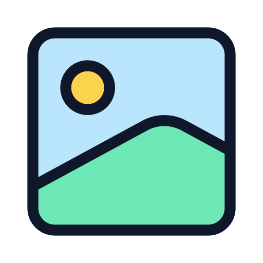 Image Generic Outline Color icon