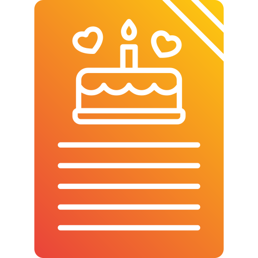 invitación de cumpleaños icono gratis