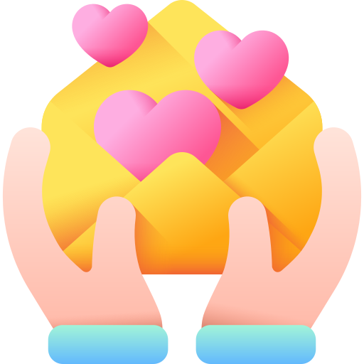 carta de amor icono gratis