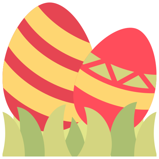 huevos de pascua icono gratis