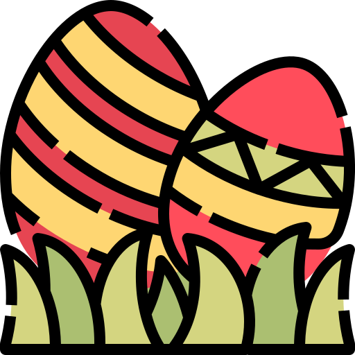 huevos de pascua icono gratis