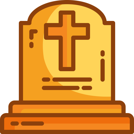 Tombstone Generic Outline Color icon